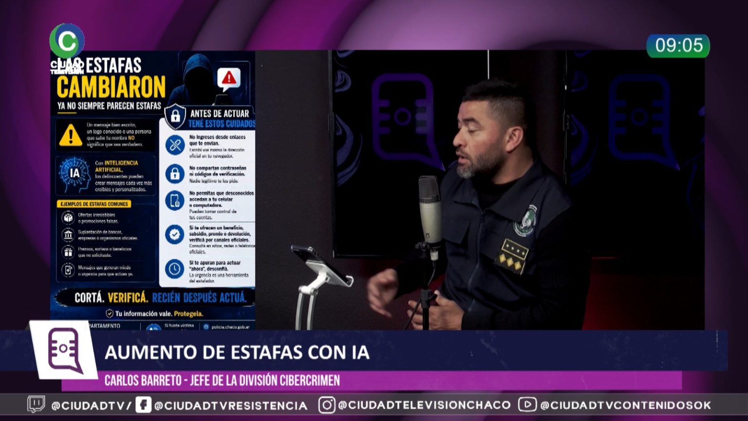 El jefe de Cibercrimen de la Policía del Chaco advirtió sobre el avance de las estafas con IA: “El hackeo de Whatsapp es la más frecuente” El jefe de Cibercrimen de la Policía del Chaco advirtió sobre el avance de las estafas con IA: “El hackeo de Whatsapp es la más frecuente”