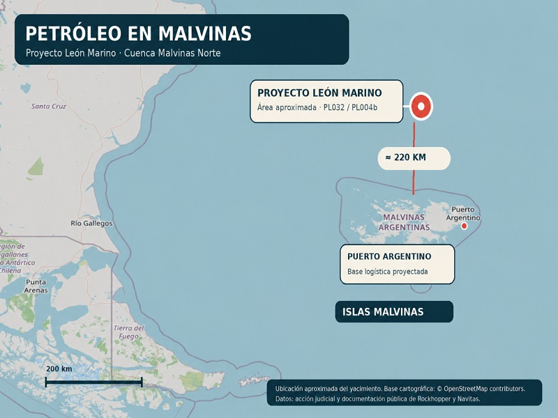Impulsan una acción judicial para frenar la explotación petrolera británica-israelí en Malvinas Impulsan una acción judicial para frenar la explotación petrolera británica-israelí en Malvinas