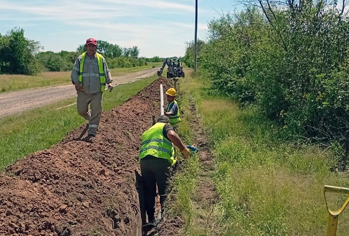 Colonias Unidas: SAMEEP avanzó con la extensión de la red de agua potable en el Lote 7 Colonias Unidas: SAMEEP avanzó con la extensión de la red de agua potable en el Lote 7