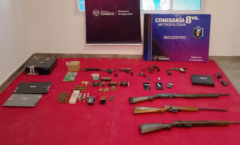 Desarticularon una banda y secuestraron 11 armas y casi millones en Resistencia Desarticularon una banda y secuestraron 11 armas y casi millones en Resistencia