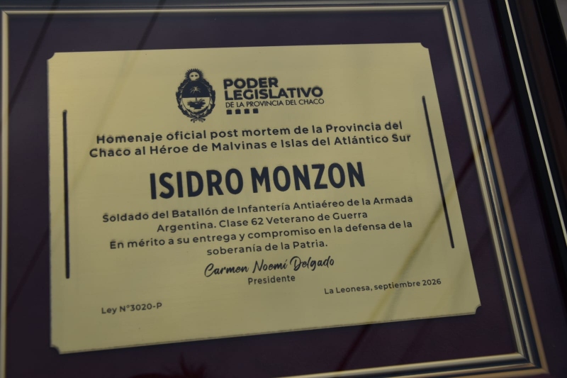 La Legislatura despidió y rindió homenaje al veterano de Malvinas Isidro Monzón La Legislatura despidió y rindió homenaje al veterano de Malvinas Isidro Monzón