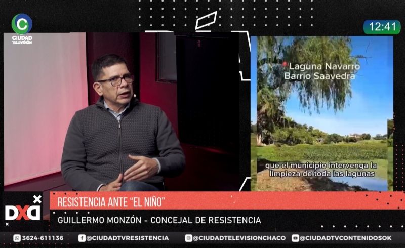 “Resistencia, lamentablemente, no está preparada”, advirtió el concejal Monzón sobre la emergencia climática por El Niño “Resistencia, lamentablemente, no está preparada”, advirtió el concejal Monzón sobre la emergencia climática por El Niño