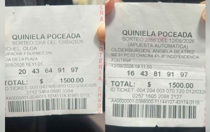 Quiniela Poceada: dos mujeres compartieron el espectacular pozo de 2 millones Quiniela Poceada: dos mujeres compartieron el espectacular pozo de 2 millones