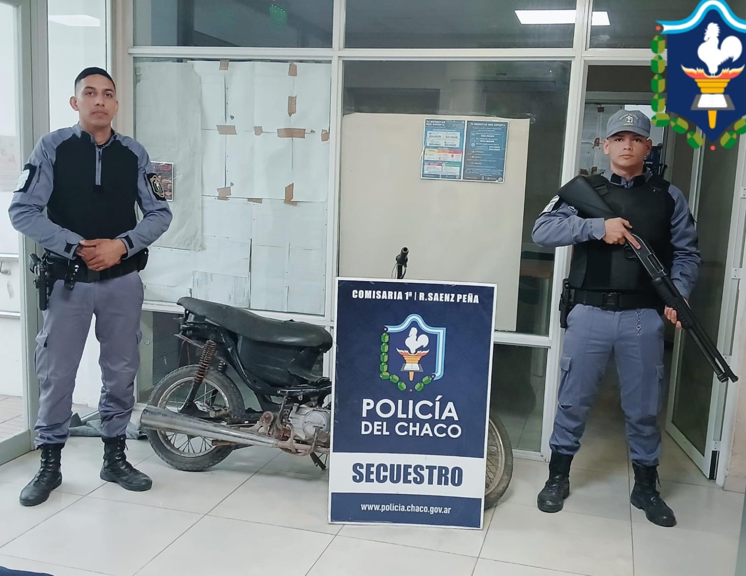 Sáenz Peña: lo demoraron y descubrieron que su motocicleta tenía la numeración adulterada Sáenz Peña: lo demoraron y descubrieron que su motocicleta tenía la numeración adulterada