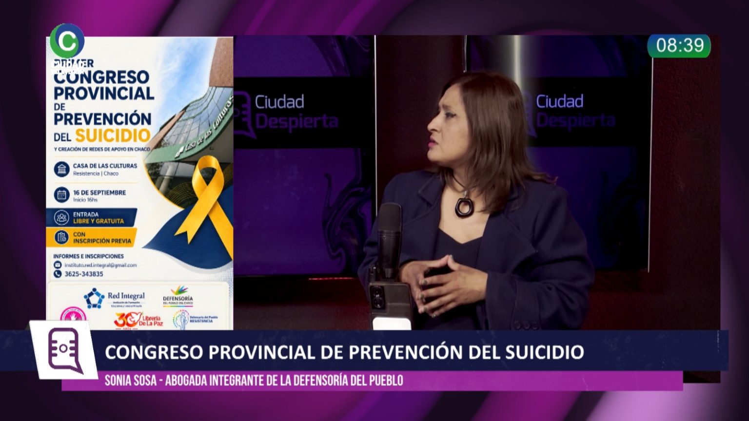 Prevención del suicidio: impulsan en Chaco una red de apoyo y advierten sobre las dificultades para acceder a atención en salud mental