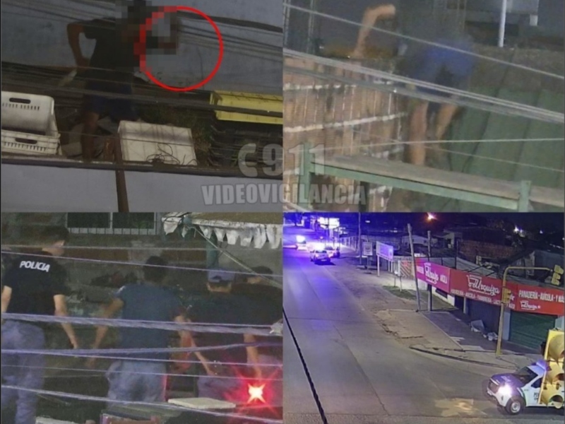 Alerta de videovigilancia: un hombre fue detenido tras intentar robar cables Alerta de videovigilancia: un hombre fue detenido tras intentar robar cables