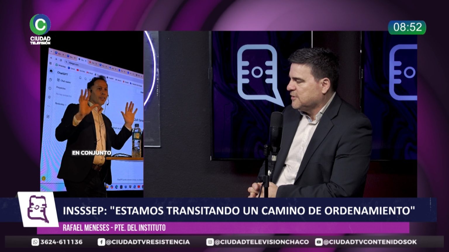 “Tenemos una obra social que está de pie”, aseguró el presidente del InSSSeP, Rafael Meneses