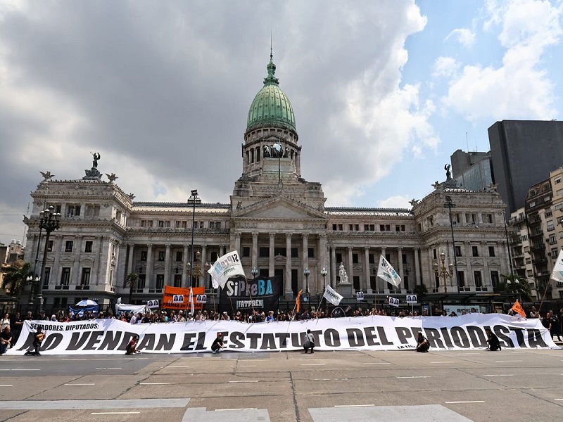 “No vendan el Estatuto”: el pedido del gremio de prensa al Senado “No vendan el Estatuto”: el pedido del gremio de prensa al Senado