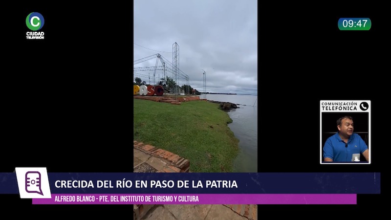 El avance del Paraná obliga a preparar evacuaciones en Paso de la Patria El avance del Paraná obliga a preparar evacuaciones en Paso de la Patria