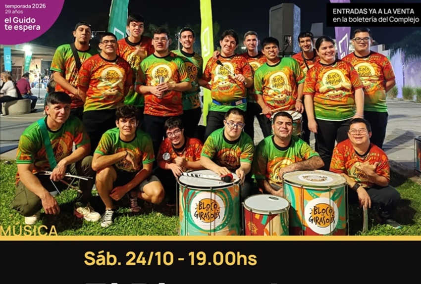 Los percusionistas de Los Girasoles presentan “El Bloco da la Nota” en el Guido Miranda Los percusionistas de Los Girasoles presentan “El Bloco da la Nota” en el Guido Miranda