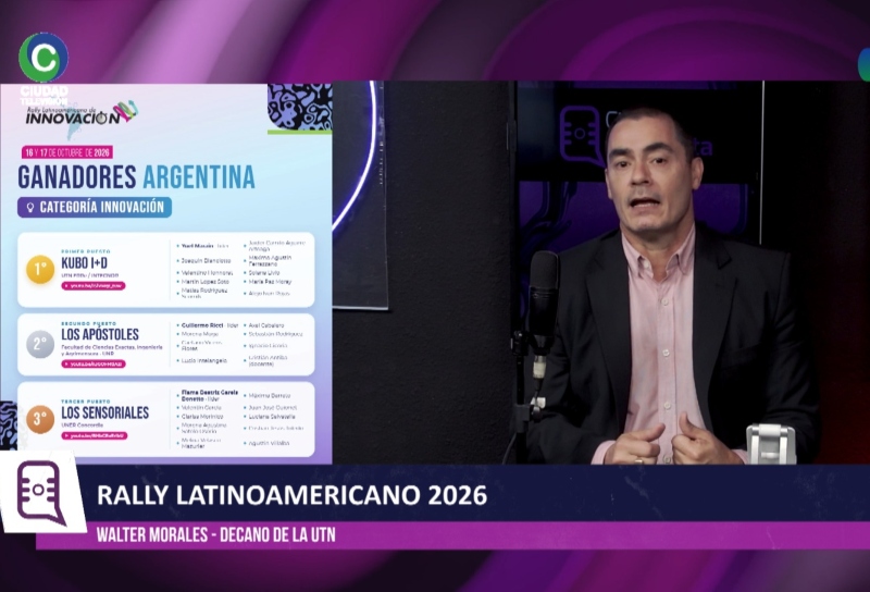 La UTN en la cima del Rally Interamericano de Innovación: “No es un golpe de suerte, es la calidad de la educación de nuestra región” La UTN en la cima del Rally Interamericano de Innovación: “No es un golpe de suerte, es la calidad de la educación de nuestra región”